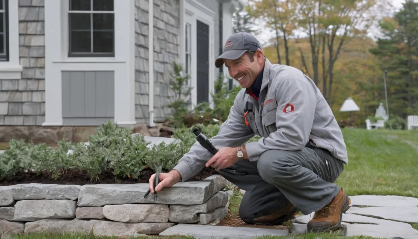 A friendly provider inspecting the foundation of a Hopatcong home with a flashlight
